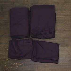 NEW Sweet Home 4-Piece Sheet Set with Pillowcases. Purple Twin XL